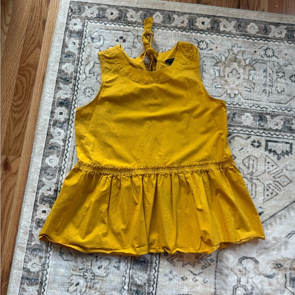 Yellow Sleeveless Top